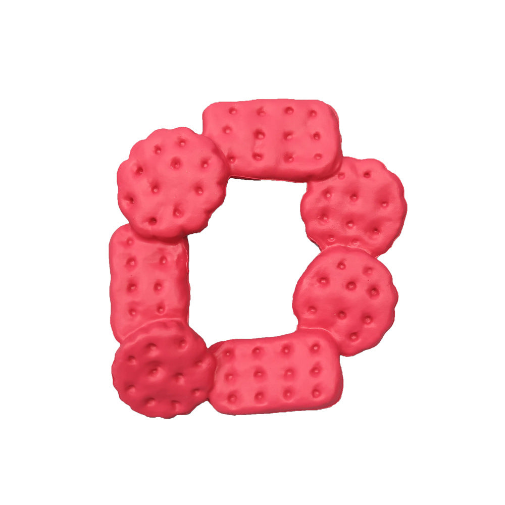 KFX-3228605 Christmas Themed Bite-Resistant Dog Rubber Chew Toy with Sound for All Breeds