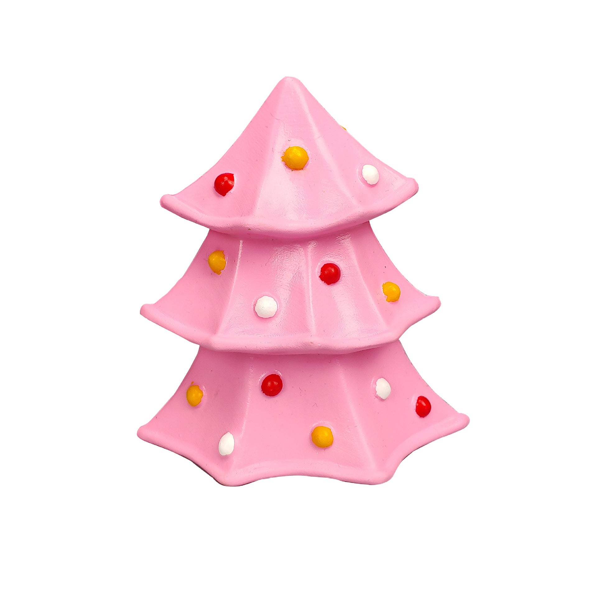 KFX-3228605 Christmas Themed Bite-Resistant Dog Rubber Chew Toy with Sound for All Breeds