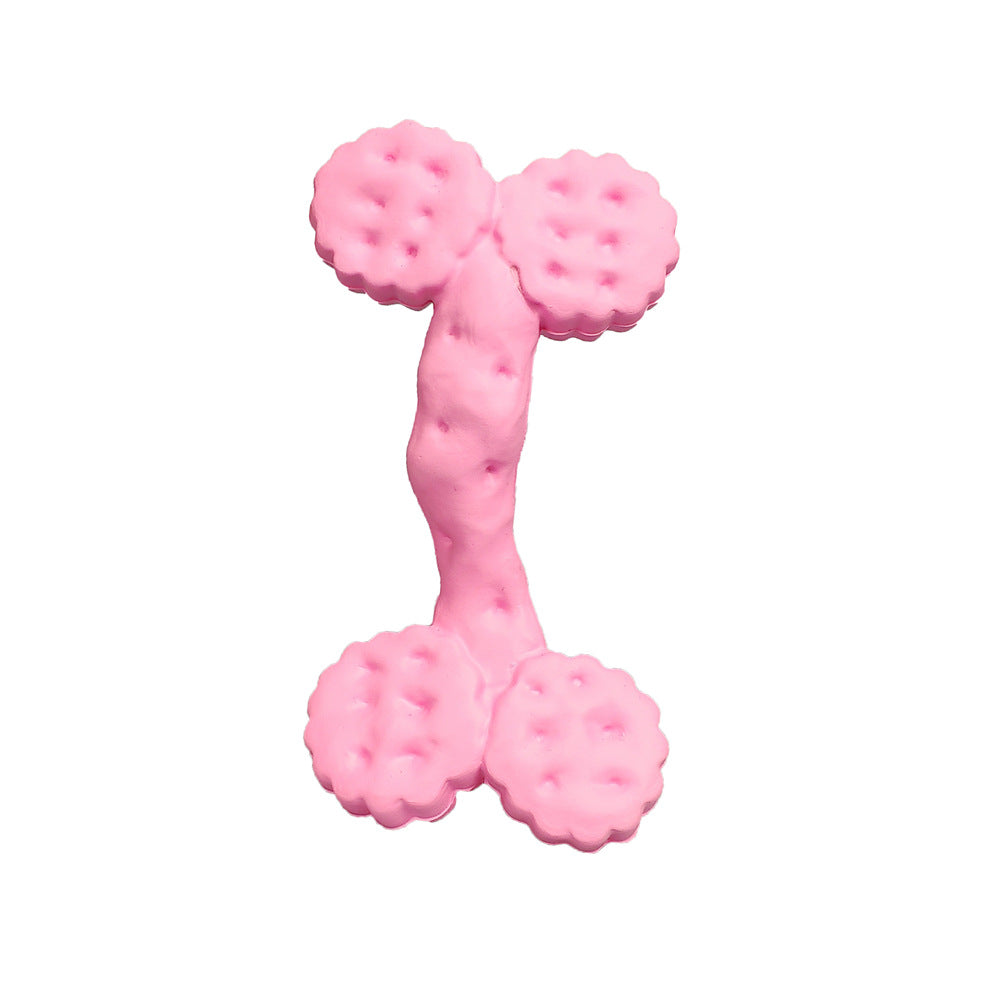 KFX-3228605 Christmas Themed Bite-Resistant Dog Rubber Chew Toy with Sound for All Breeds