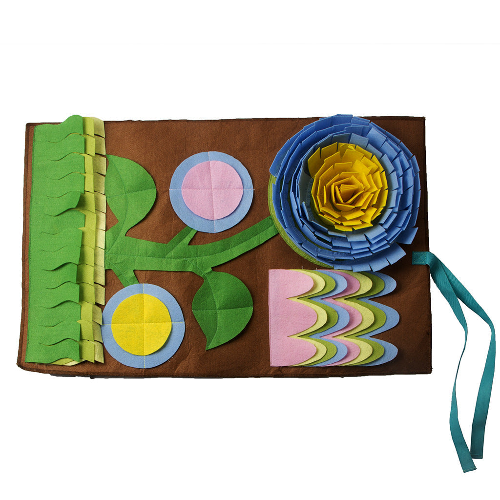 KFX-3229629 Pet Sniffing Pad for Stress Relief - Garden Flowers Design, 45x75cm