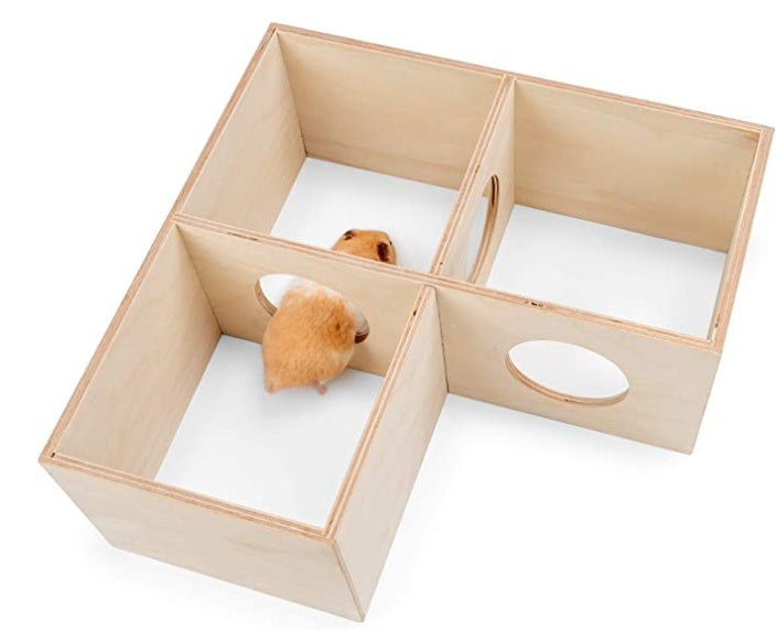 KFX-3231421 Hamster Multi-Room Habitat Made of European Birch Wood