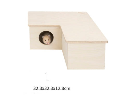 KFX-3231421 Hamster Multi-Room Habitat Made of European Birch Wood