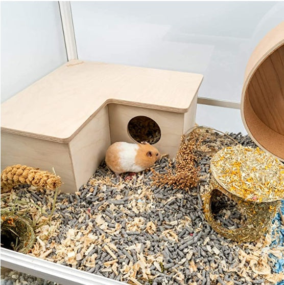 KFX-3231421 Hamster Multi-Room Habitat Made of European Birch Wood