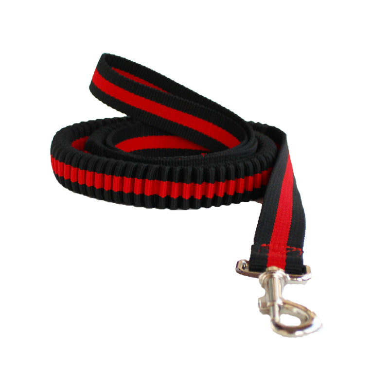 KFX-3233341 Small and Medium Dog Harness with Elastic Hand Holding Rope in Red