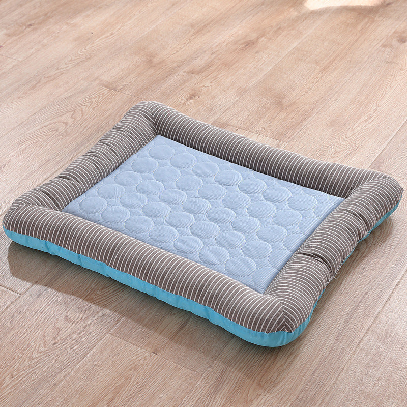 KFX-3235389 Ice Silk Pet House - Available in 3 Sizes: 45x35cm, 55x45cm, 76x58cm, Soft Cloth Material for Comfort