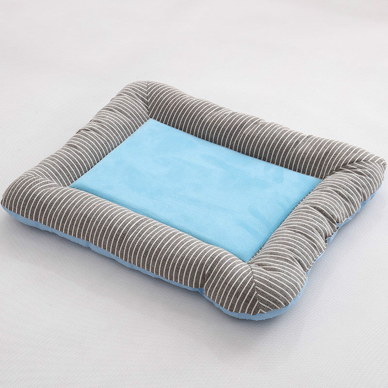 KFX-3235389 Ice Silk Pet House - Available in 3 Sizes: 45x35cm, 55x45cm, 76x58cm, Soft Cloth Material for Comfort
