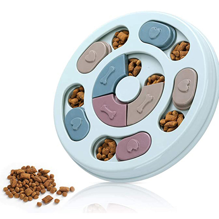 KFX-3237309 Engaging Dog Puzzle Feeding Bowl for Stimulating Mealtime Fun