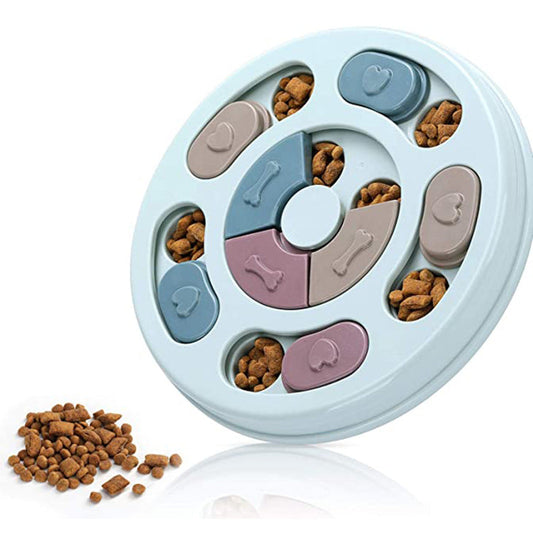 KFX-3237309 Engaging Dog Puzzle Feeding Bowl for Stimulating Mealtime Fun