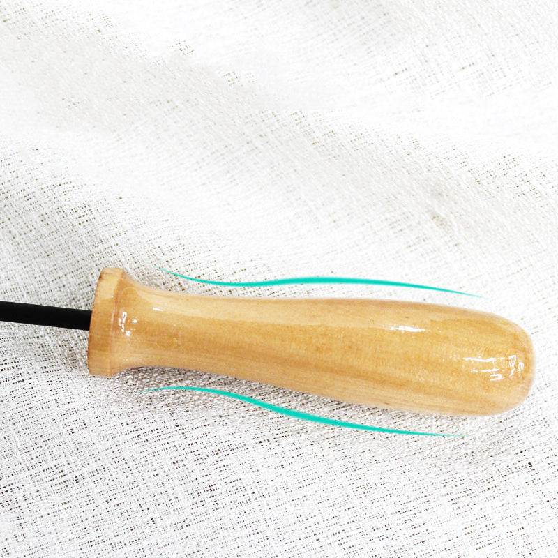 KFX-3240125 Retractable Funny Cat Toy with Feather and Wooden Handle - Adjustable 42-93cm