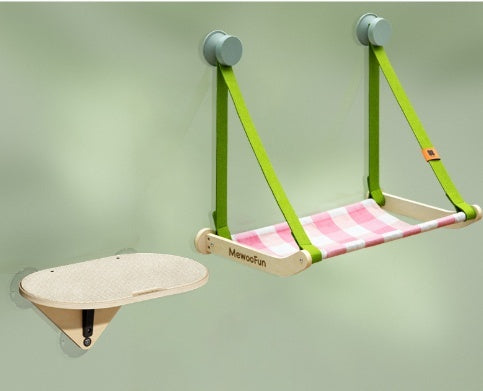 KFX-3240893 Cat Tree with Space Capsule Design, Jumping Platforms, and Strong Adhesive Scratching Rod