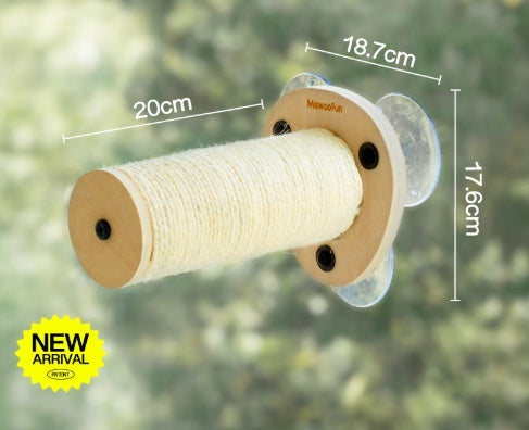 KFX-3240893 Cat Tree with Space Capsule Design, Jumping Platforms, and Strong Adhesive Scratching Rod