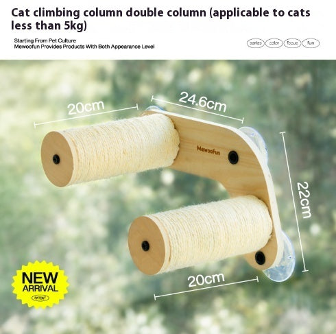KFX-3240893 Cat Tree with Space Capsule Design, Jumping Platforms, and Strong Adhesive Scratching Rod