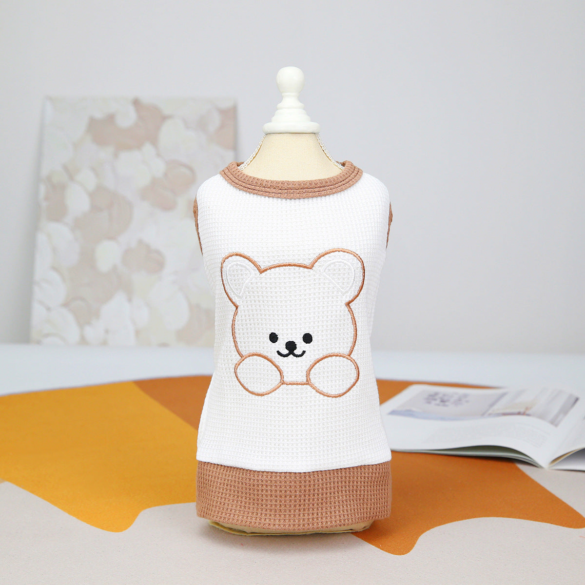 KFX-3241661 Casual Spring and Summer Pet Clothing for Small Dogs - Vests, Skirts, and Sleeved Tees