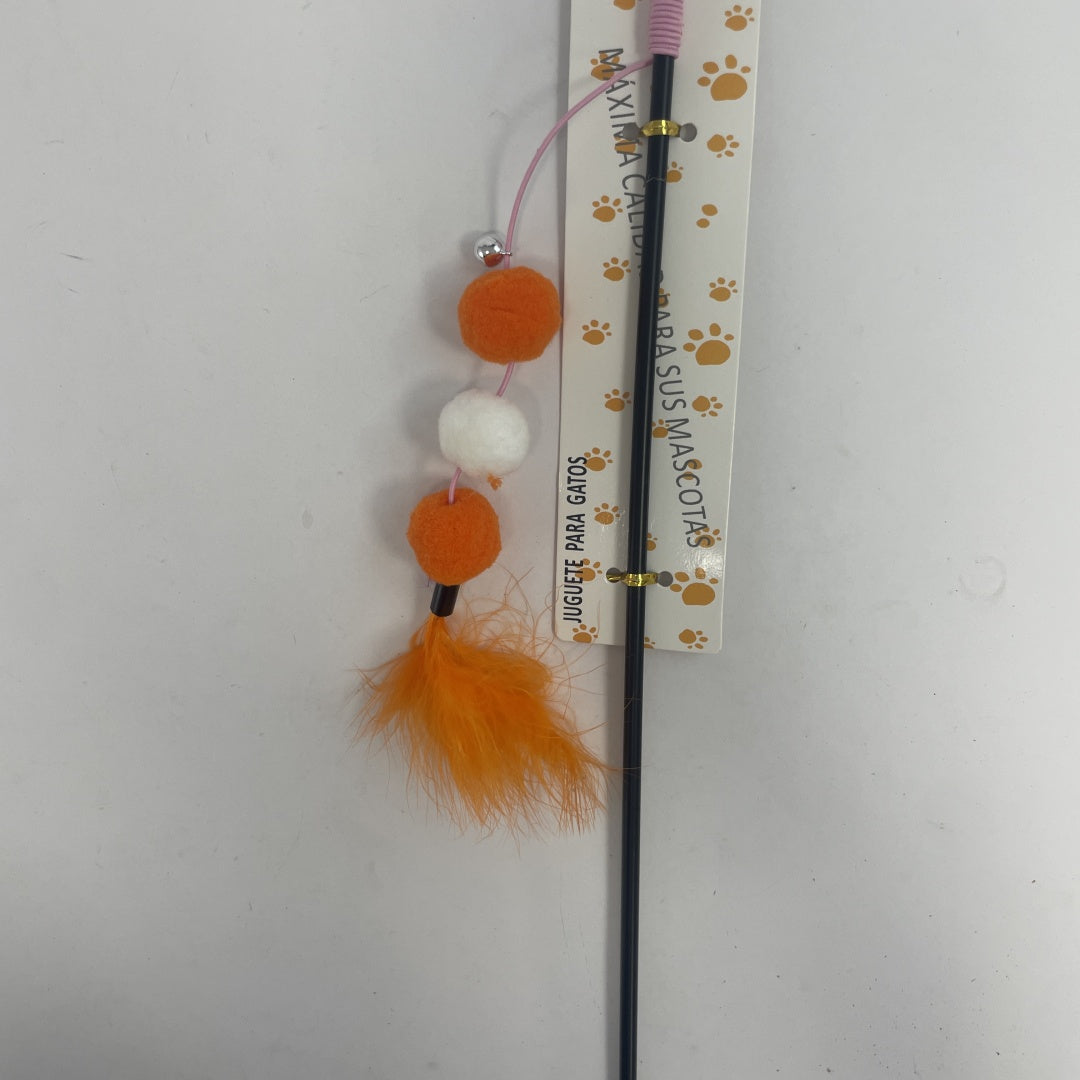 KFX-3244093 Interactive Plastic Fur Ball Cat Toy Teaser