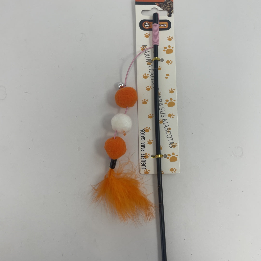 KFX-3244093 Interactive Plastic Fur Ball Cat Toy Teaser