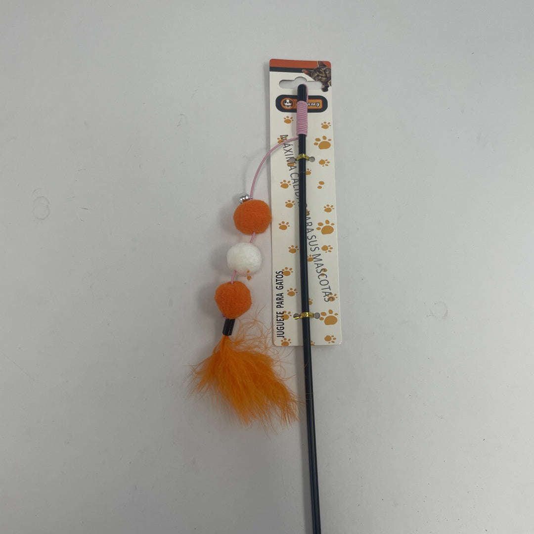 KFX-3244093 Interactive Plastic Fur Ball Cat Toy Teaser