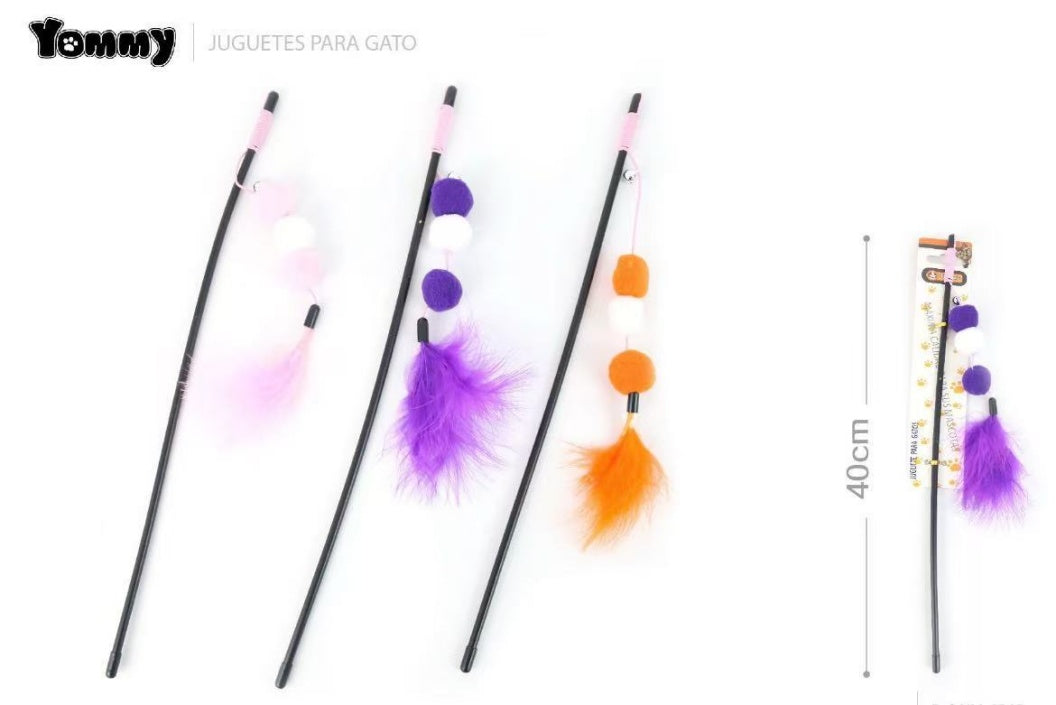 KFX-3244093 Interactive Plastic Fur Ball Cat Toy Teaser