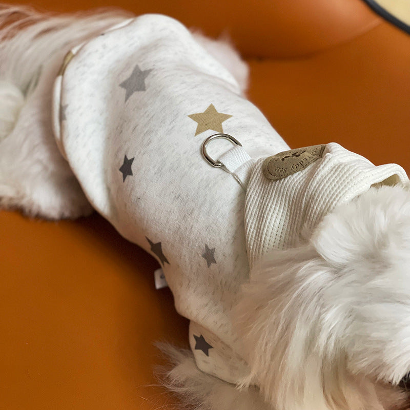 KFX-3244349 Casual Cartoon Cotton Clothes for Pets - Sizes XS to XL Available