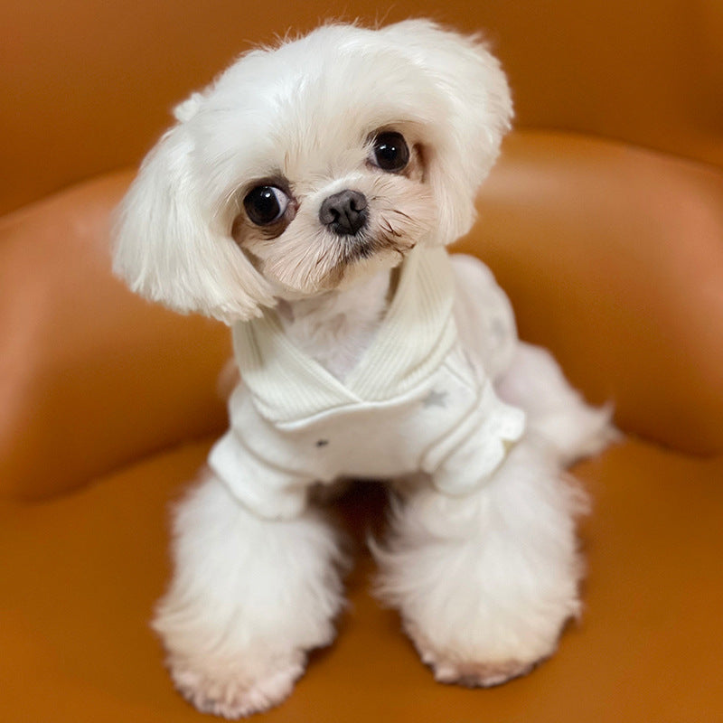 KFX-3244349 Casual Cartoon Cotton Clothes for Pets - Sizes XS to XL Available
