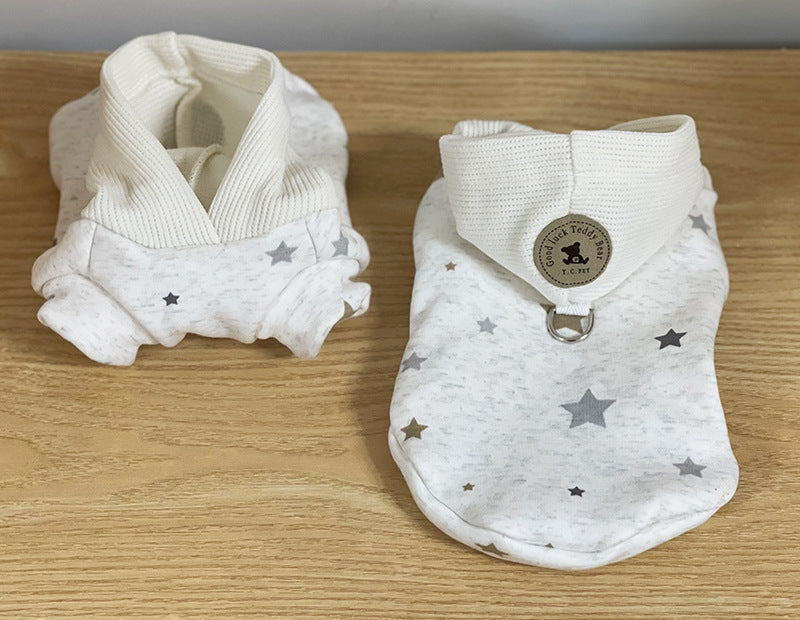 KFX-3244349 Casual Cartoon Cotton Clothes for Pets - Sizes XS to XL Available