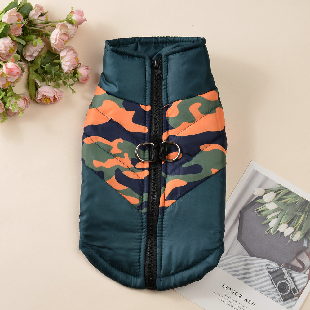 KFX-3244861 Warm Cotton-Padded Dog Jacket for Cold Weather - Sizes S to 7XL