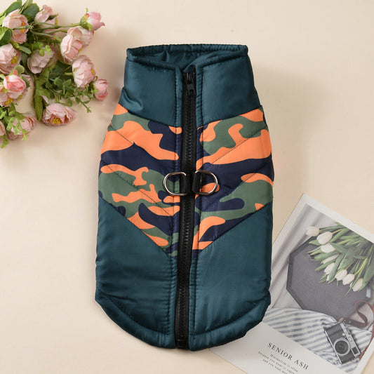 KFX-3244861 Warm Cotton-Padded Dog Jacket for Cold Weather - Sizes S to 7XL