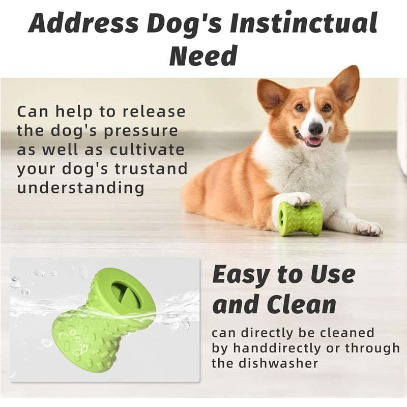KFX-3247677 Natural Rubber Chew Toy for Medium and Large Dogs, Durable, Dental Health, Easy to Clean, Portable Design