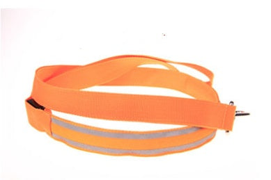 KFX-3248829 LED Fiber Optic Reflective Dog Leash with Manual Control for Day and Night Safety