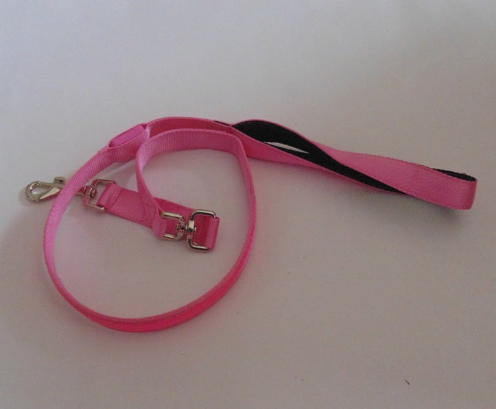 KFX-3248829 LED Fiber Optic Reflective Dog Leash with Manual Control for Day and Night Safety