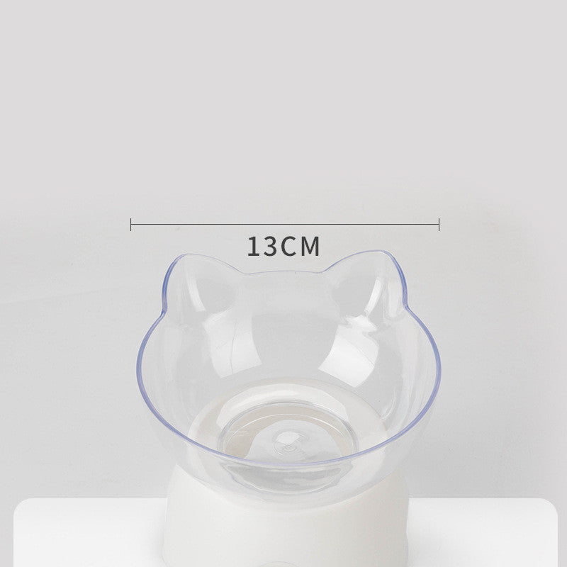 KFX-3251005 Non-Slip Elevated Pet Bowl for Cats and Dogs with Oblique Mouth Design