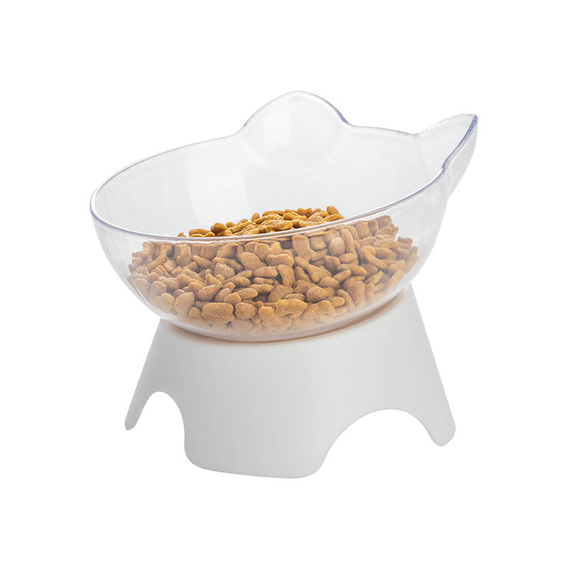 KFX-3251005 Non-Slip Elevated Pet Bowl for Cats and Dogs with Oblique Mouth Design