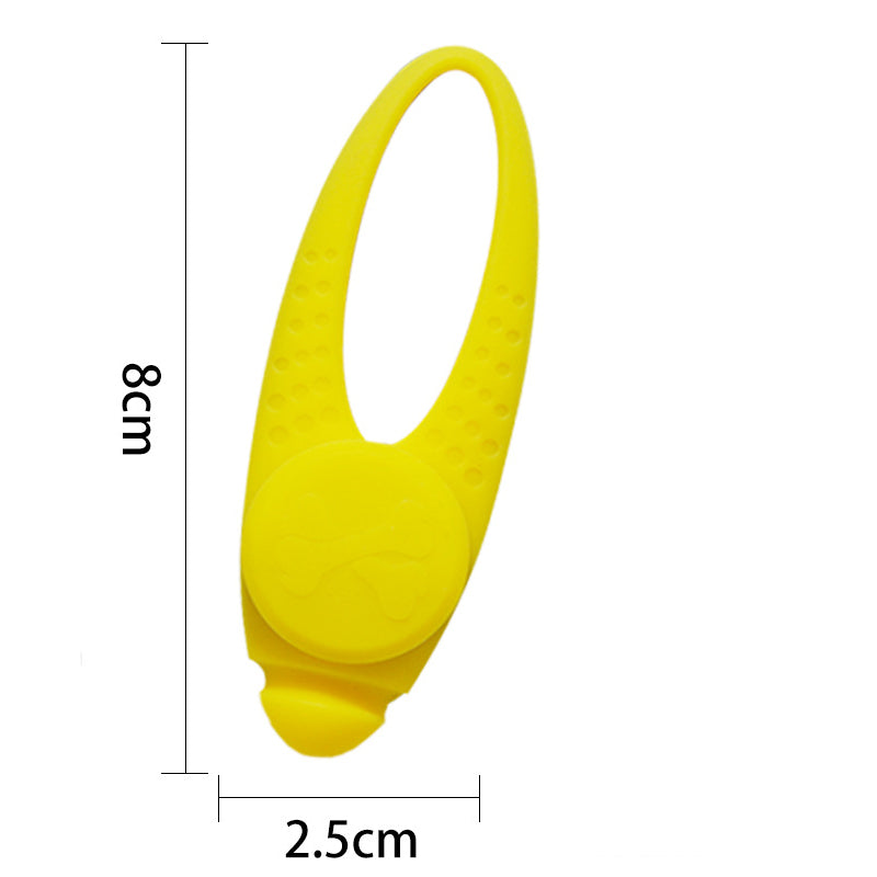 KFX-3252797 Luminous Anti-Lost Dog Pendant with Silicone Material and Multiple Light Modes