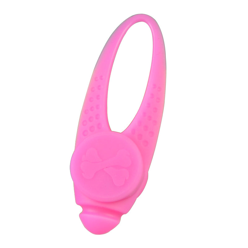 KFX-3252797 Luminous Anti-Lost Dog Pendant with Silicone Material and Multiple Light Modes