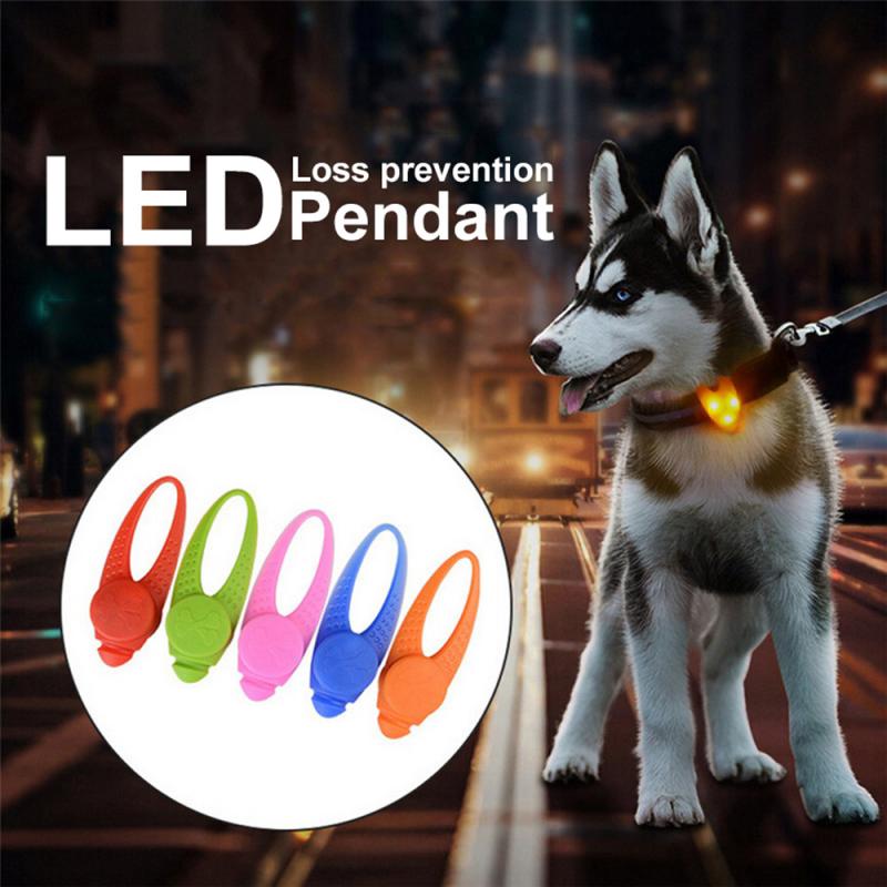 KFX-3252797 Luminous Anti-Lost Dog Pendant with Silicone Material and Multiple Light Modes