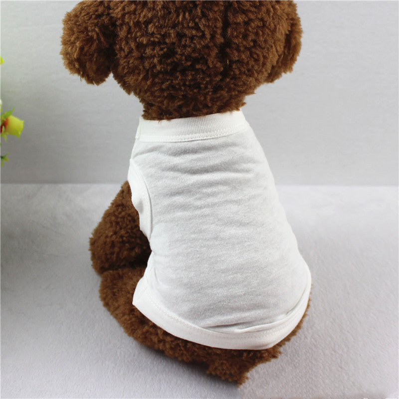 KFX-3255357 Pure Cotton Dog Vest for All Seasons - Comfortable and Stylish Pet Apparel