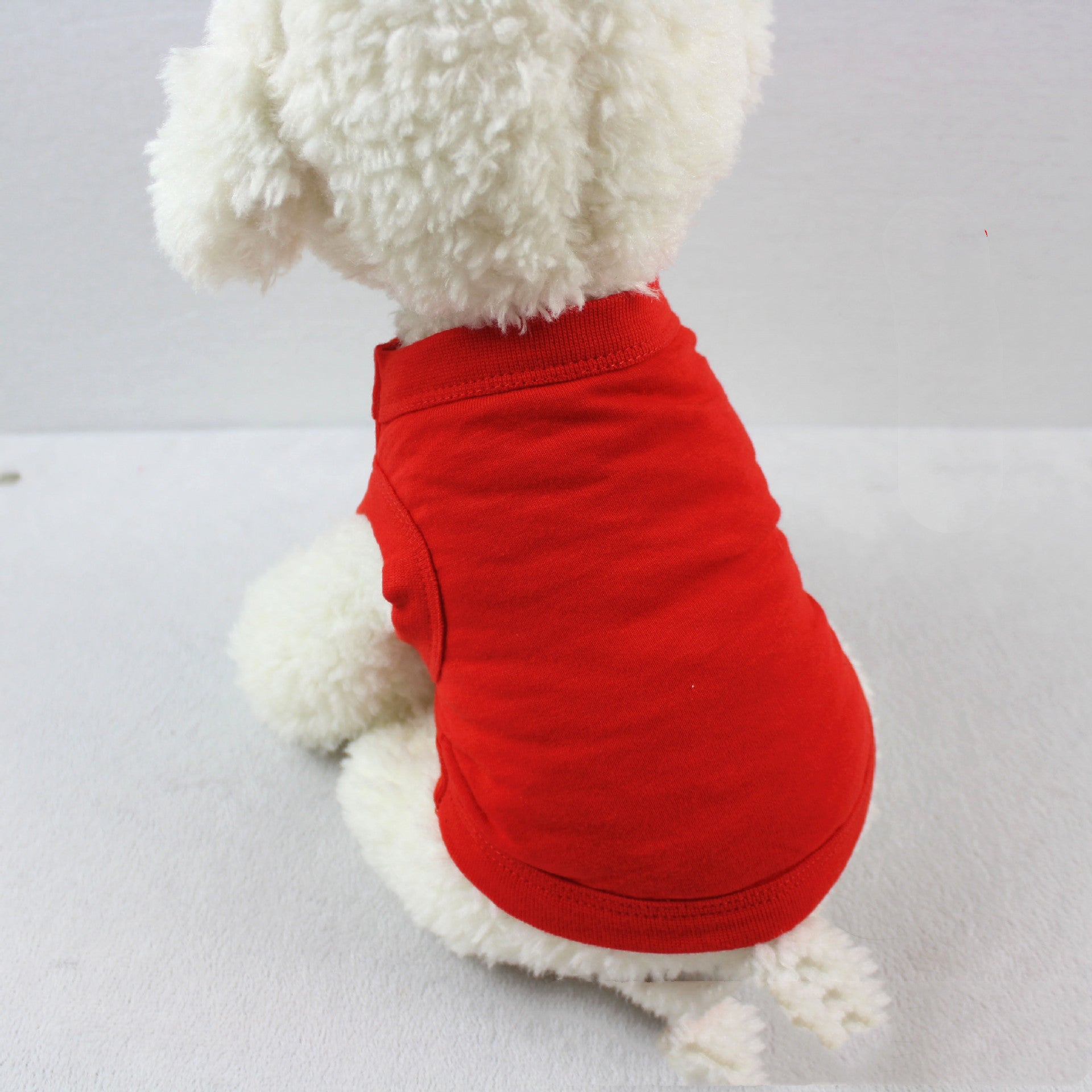 KFX-3255357 Pure Cotton Dog Vest for All Seasons - Comfortable and Stylish Pet Apparel