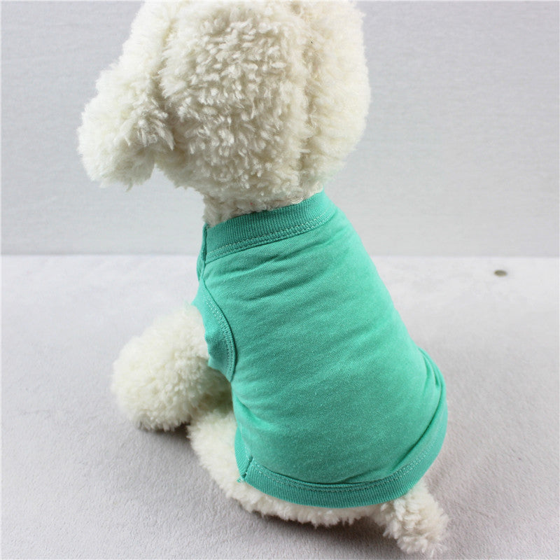 KFX-3255357 Pure Cotton Dog Vest for All Seasons - Comfortable and Stylish Pet Apparel