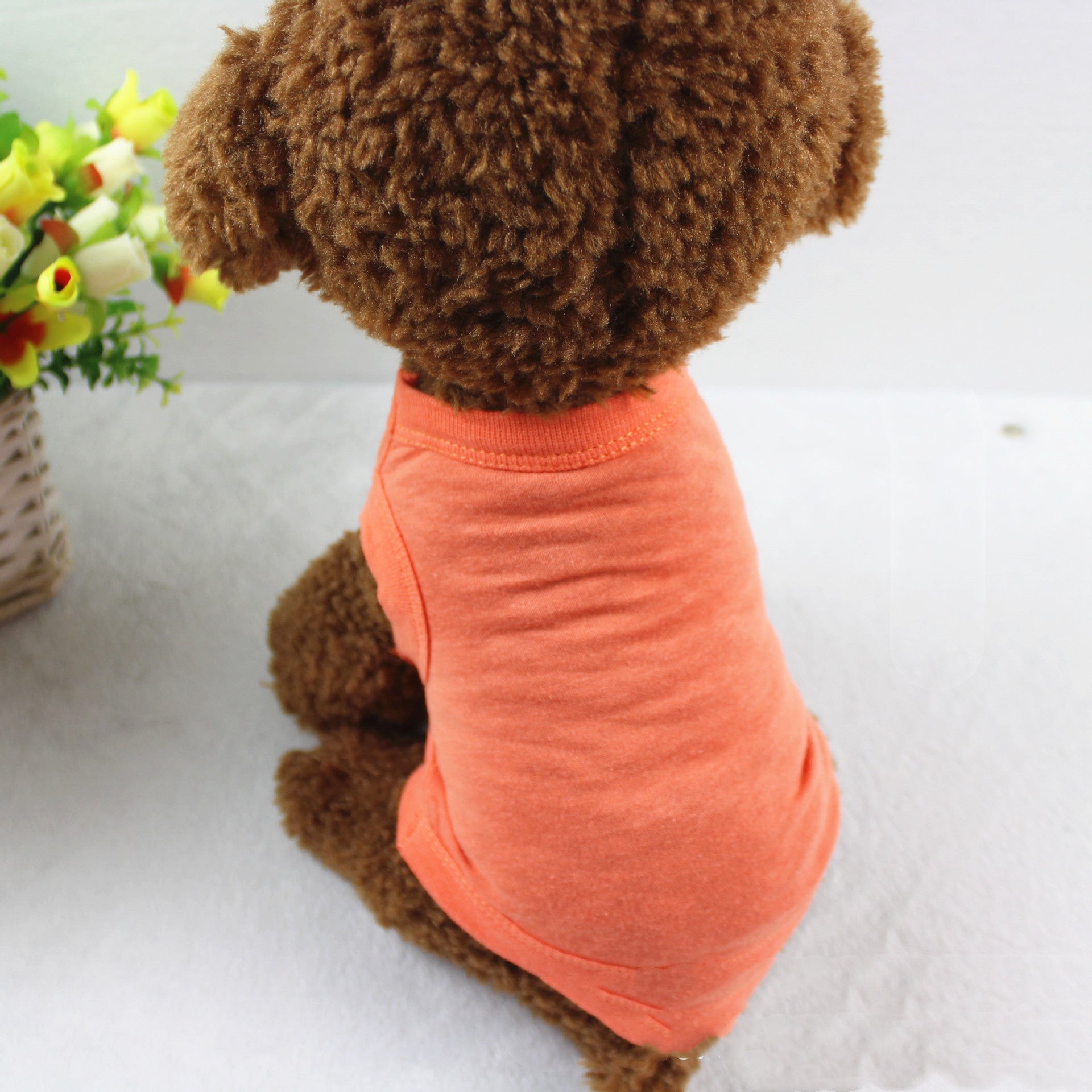 KFX-3255357 Pure Cotton Dog Vest for All Seasons - Comfortable and Stylish Pet Apparel
