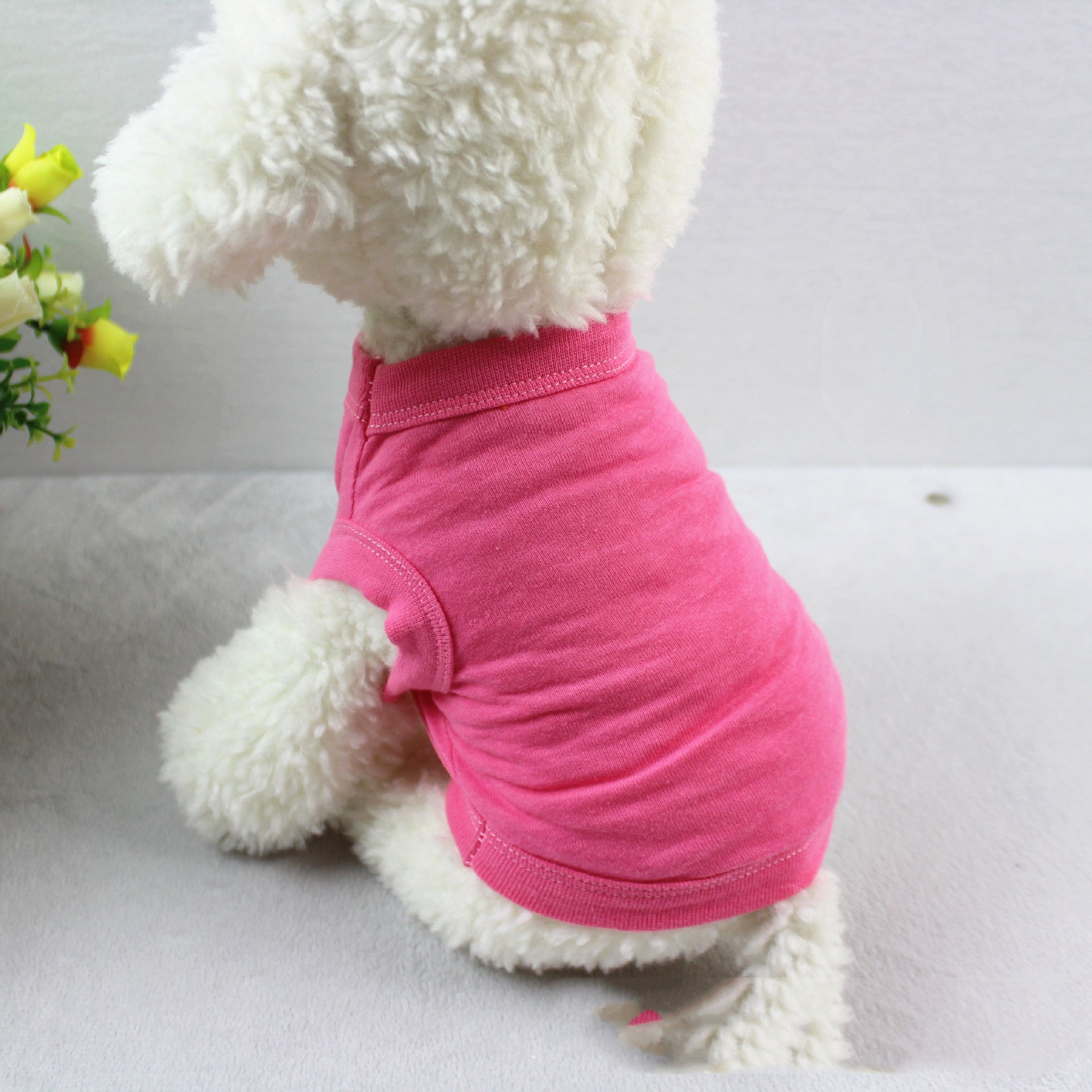 KFX-3255357 Pure Cotton Dog Vest for All Seasons - Comfortable and Stylish Pet Apparel