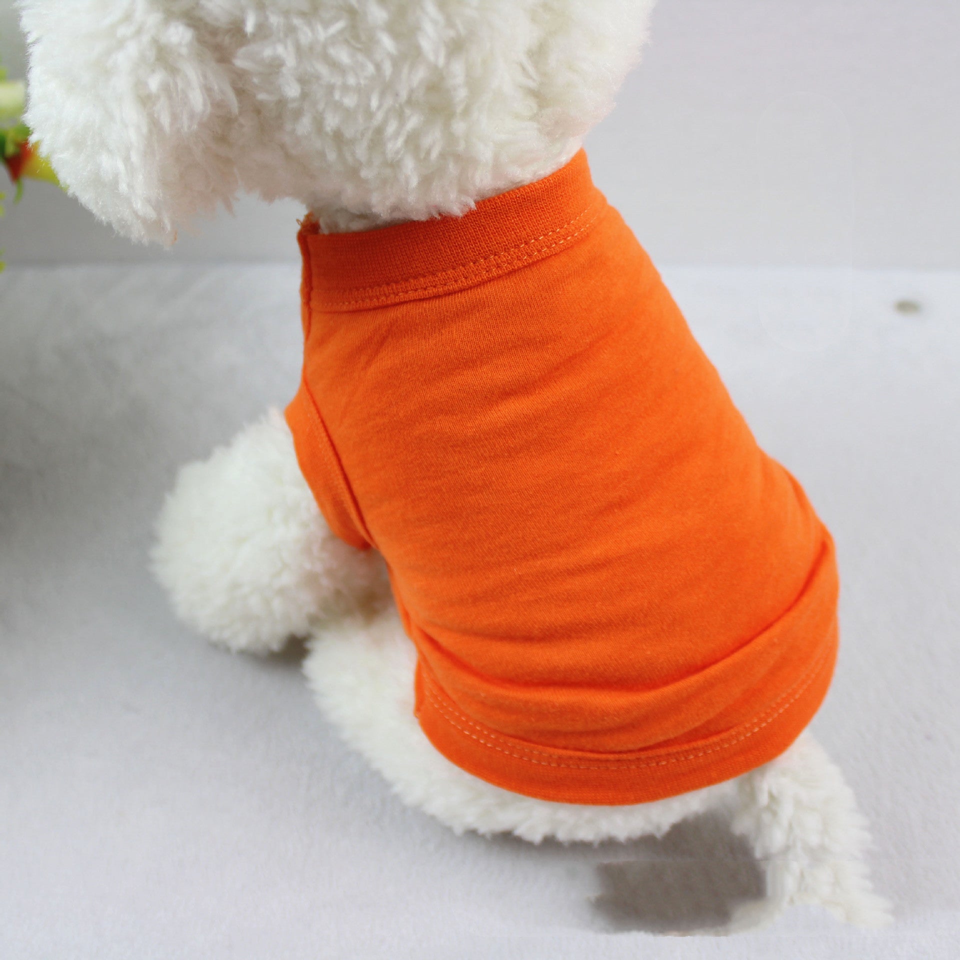 KFX-3255357 Pure Cotton Dog Vest for All Seasons - Comfortable and Stylish Pet Apparel