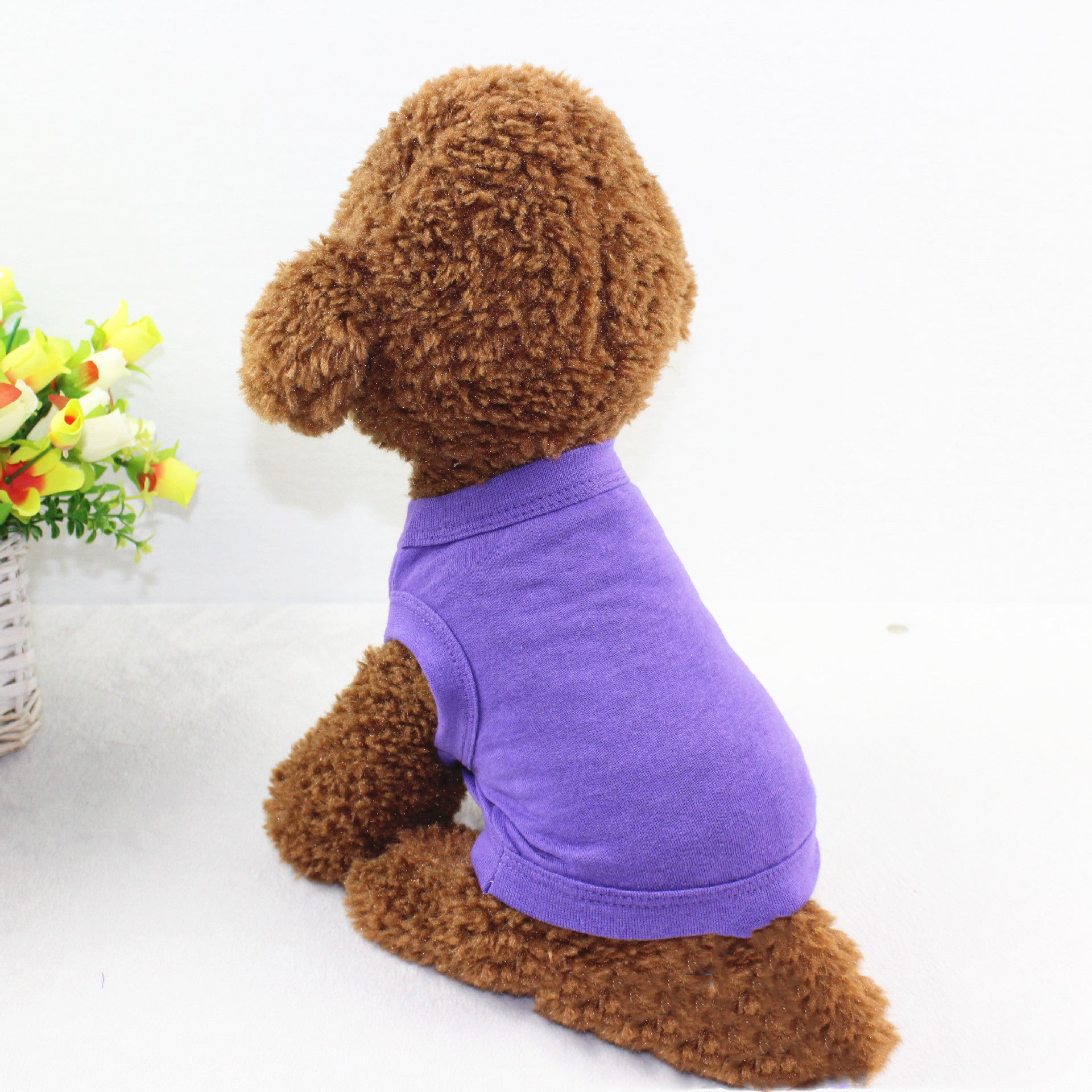 KFX-3255357 Pure Cotton Dog Vest for All Seasons - Comfortable and Stylish Pet Apparel