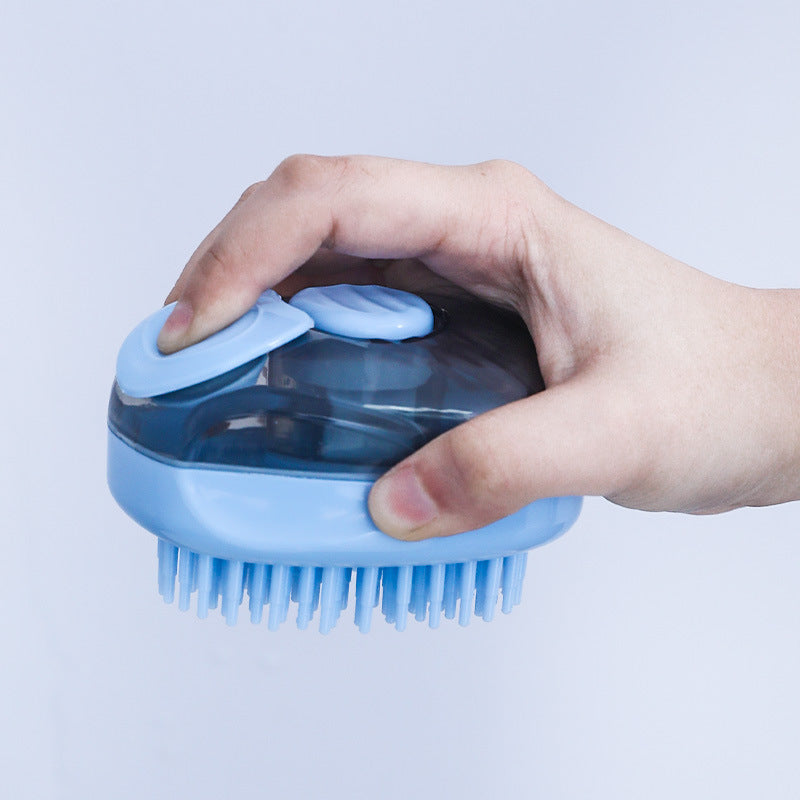 KFX-3256381 One-Click Cleaning Brush for Dogs and Cats – Blue and Orange ABS Hair Removal Tool