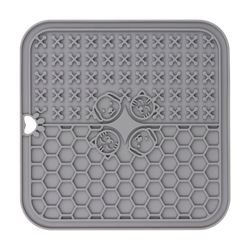 KFX-3256637 Silicone Pet Licking Pad with Suction Cup for Feeding and Slow Eating