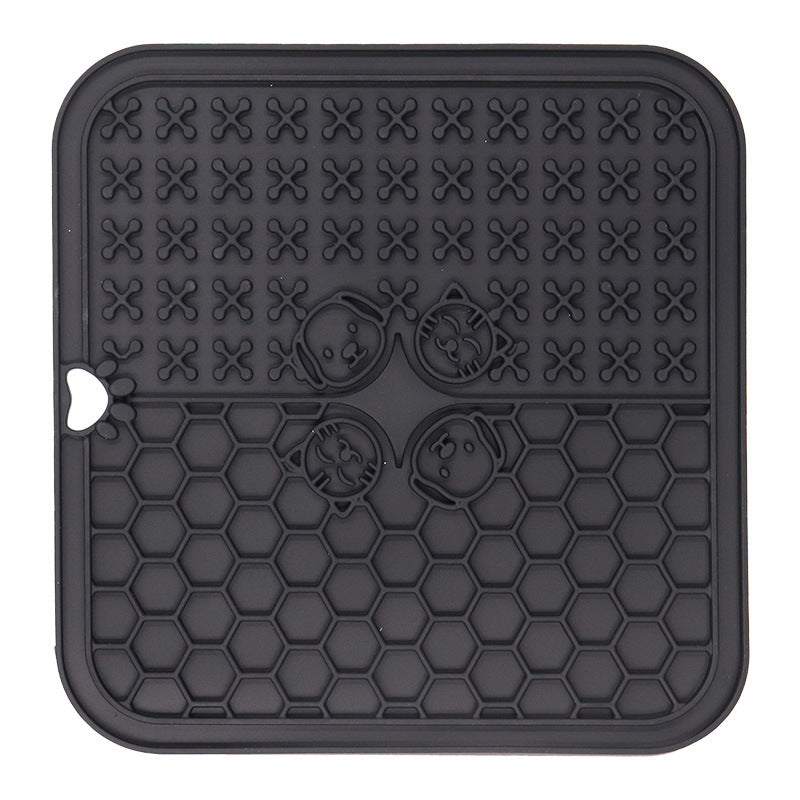 KFX-3256637 Silicone Pet Licking Pad with Suction Cup for Feeding and Slow Eating