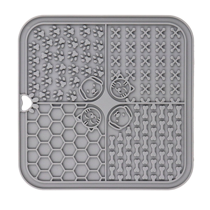 KFX-3256637 Silicone Pet Licking Pad with Suction Cup for Feeding and Slow Eating
