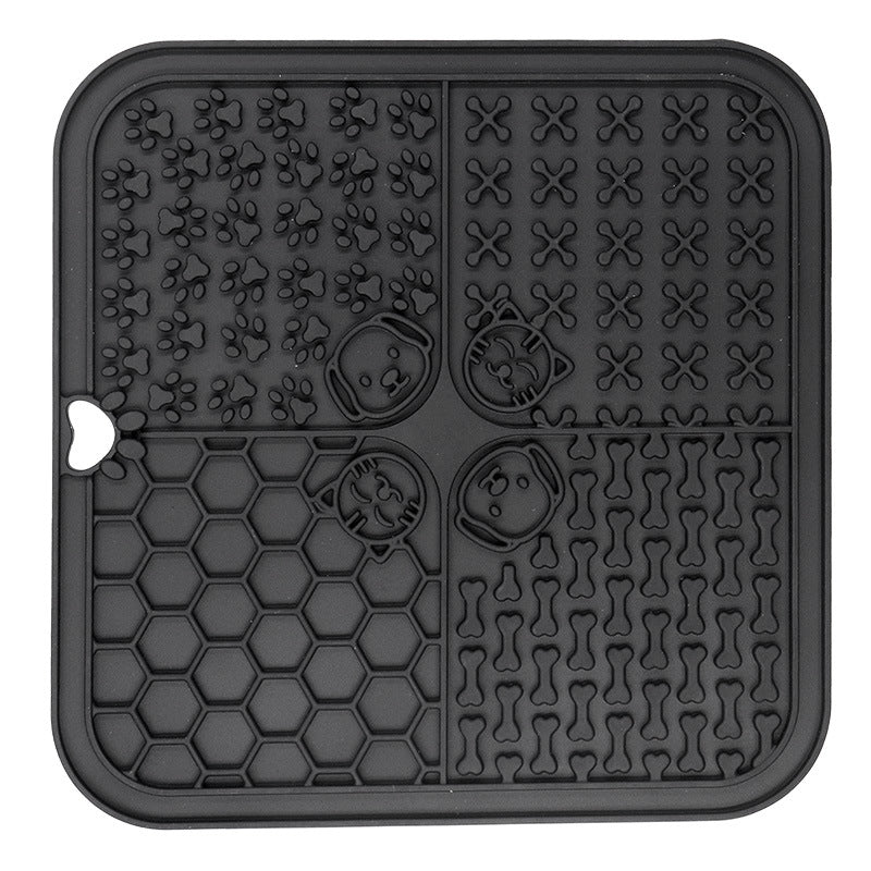 KFX-3256637 Silicone Pet Licking Pad with Suction Cup for Feeding and Slow Eating