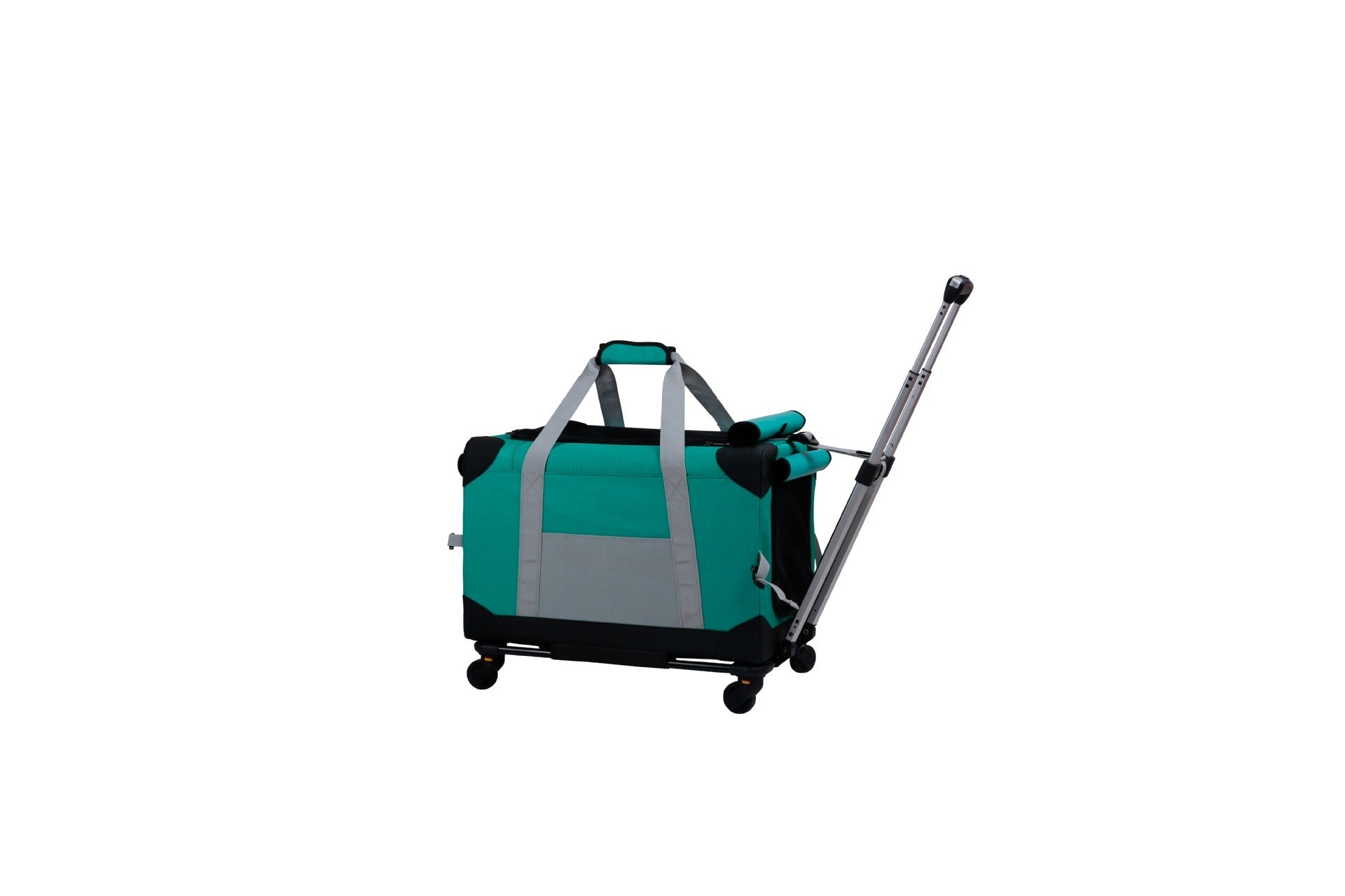 KFX-3257021 Pet Trolley Bag Carry Case for Vehicle Transport - Breathable Polyester, Solid Colors