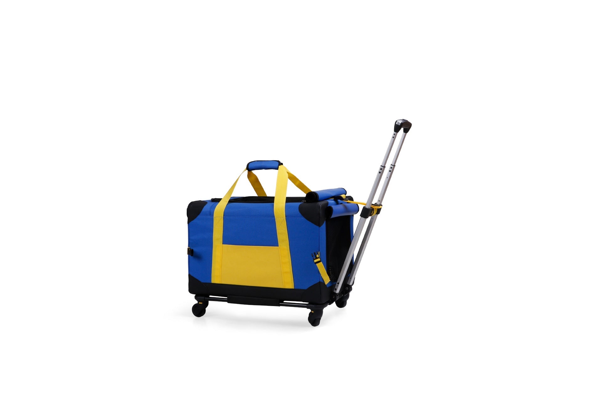 KFX-3257021 Pet Trolley Bag Carry Case for Vehicle Transport - Breathable Polyester, Solid Colors