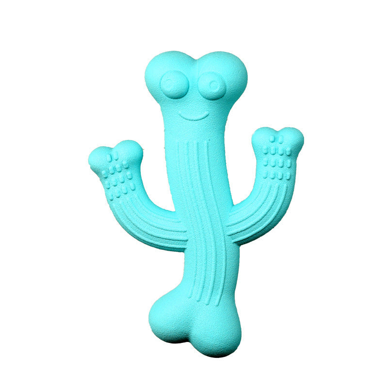 KFX-3258045 Ultra Durable Cactus Dog Chew Toy for Puppies, Medium & Large Dogs - Interactive and Nearly Indestructible Design