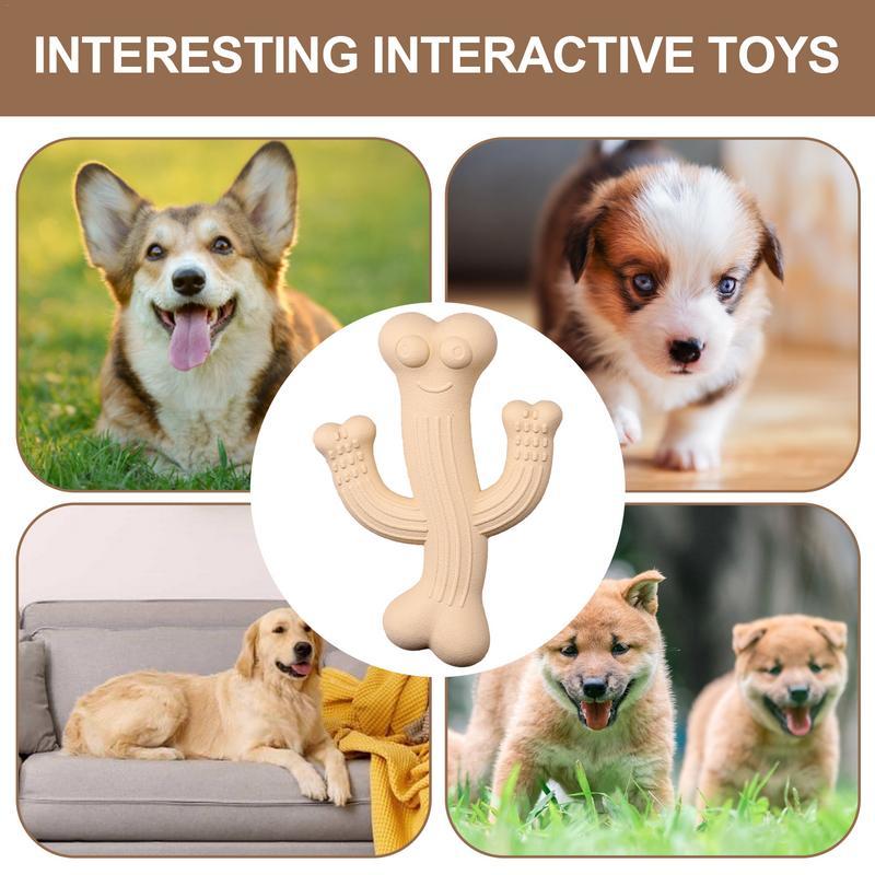 KFX-3258045 Ultra Durable Cactus Dog Chew Toy for Puppies, Medium & Large Dogs - Interactive and Nearly Indestructible Design